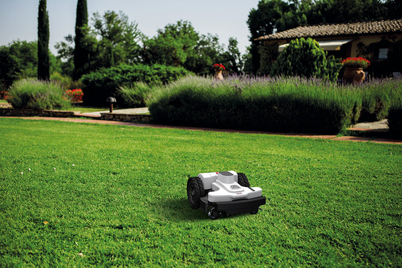 4.0 Basic Ambrogio Robotic Lawn Mower cutting grass