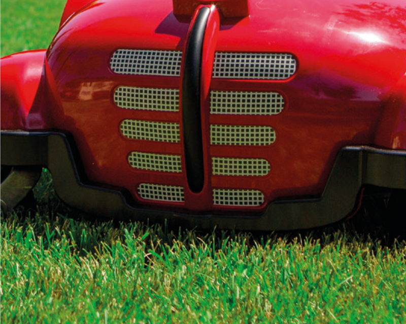 L250 Deluxe Ambrogio Robotic Lawn Mower front bumper view