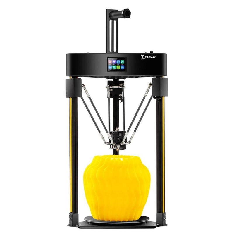 FLSUN Q5 Delta - 3D Printer with Yellow Filament Print
