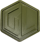 A sample from GL Robotics, showcasing a sample of GL robotics PLA filament. Made by GL robotics in the USA.