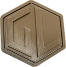 A sample from GL Robotics, showcasing a sample of GL robotics PLA filament. Made by GL robotics in the USA.