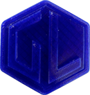 A sample from GL Robotics, showcasing a sample of GL robotics PLA filament. Made by GL robotics in the USA.