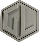 A sample from GL Robotics, showcasing a sample of GL robotics PLA filament. Made by GL robotics in the USA.