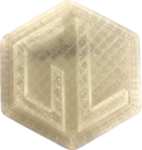 A sample from GL Robotics, showcasing a sample of GL robotics PLA filament. Made by GL robotics in the USA.