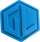 A sample from GL Robotics, showcasing a sample of GL robotics PLA filament. Made by GL robotics in the USA.