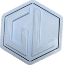 A sample from GL Robotics, showcasing a sample of GL robotics PLA filament. Made by GL robotics in the USA.