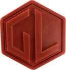 A sample from GL Robotics, showcasing a sample of GL robotics PLA filament. Made by GL robotics in the USA.