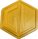 A sample from GL Robotics, showcasing a sample of GL robotics PLA filament. Made by GL robotics in the USA.