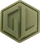 A sample from GL Robotics, showcasing a sample of GL robotics PLA filament. Made by GL robotics in the USA.