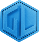 A sample from GL Robotics, showcasing a sample of GL robotics PLA filament. Made by GL robotics in the USA.