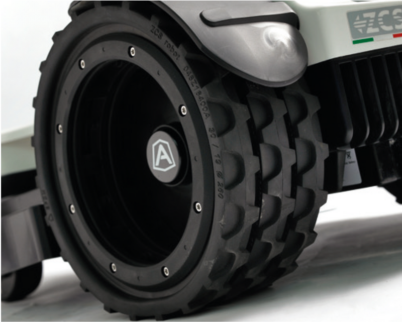 tires of 4.36 Elite Ambrogio Robotic Lawn Mower