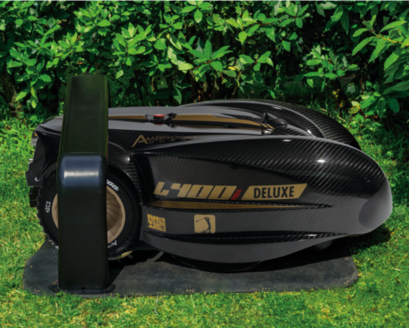 L400i Deluxe Ambrogio Robotic Lawn Mower charging station