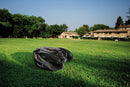 L400i Deluxe Ambrogio Robotic Lawn Mower far view on lawn